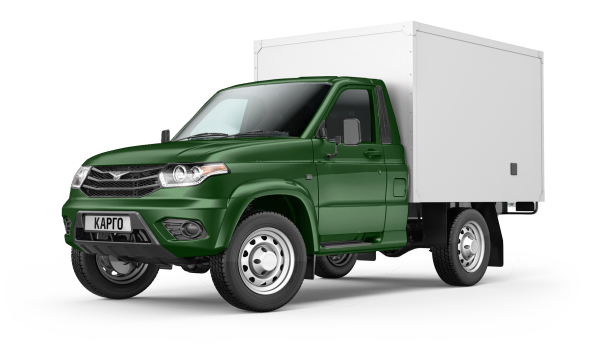 УАЗ Карго промтоварный фургон - Темно-зеленый металлик